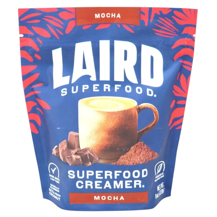 Front of Laird Superfood Creamer Cacao, 227g