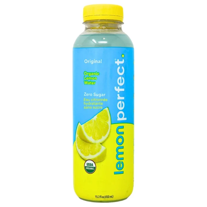 Front of Lemon Perfect Zero Sugar Hydrating Lemon Water - Lemon Water 
 - Flavoured Water - Detox Lemon Water