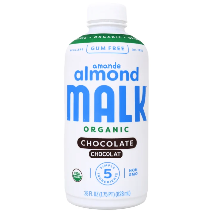 Malk Organic Almond Chocolate Milk Front