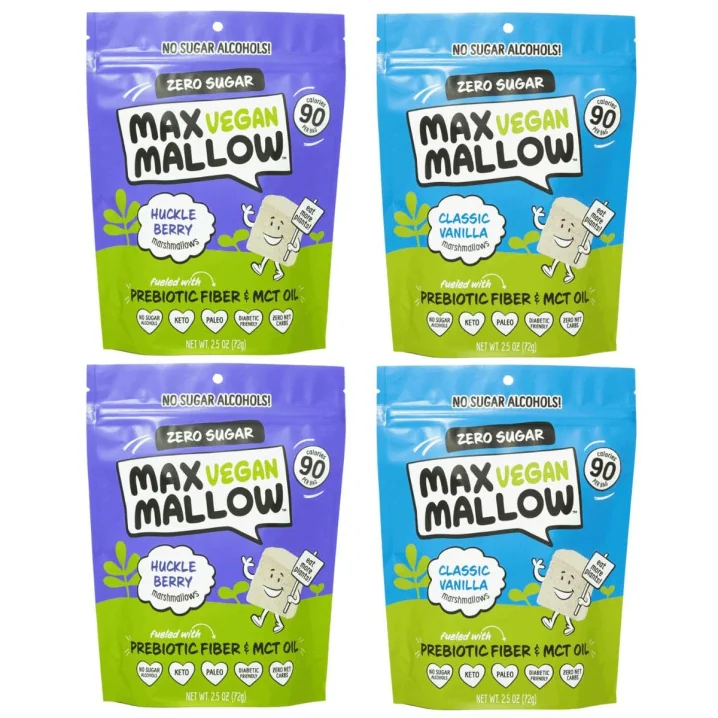 Max Sweets Sugar-Free Vegan Marshmallows Variety 4-Pack Canada Front