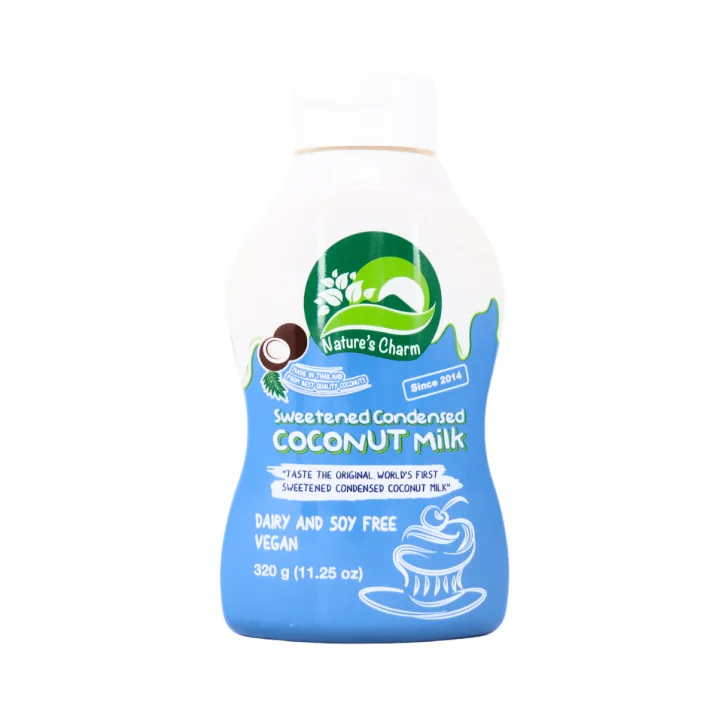 Front of Nature's Charm Sweetened Condensed Coconut Milk - Vegan Condensed Milk- Dairy Free Condensed Milk- Coconut Condensed Milk