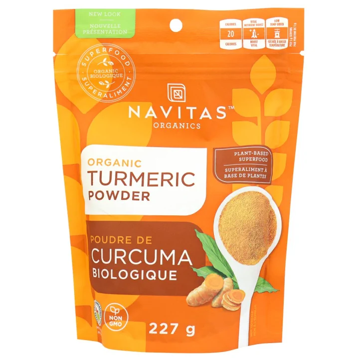 Navitas Organics Poudre de curcuma biologique, 227g