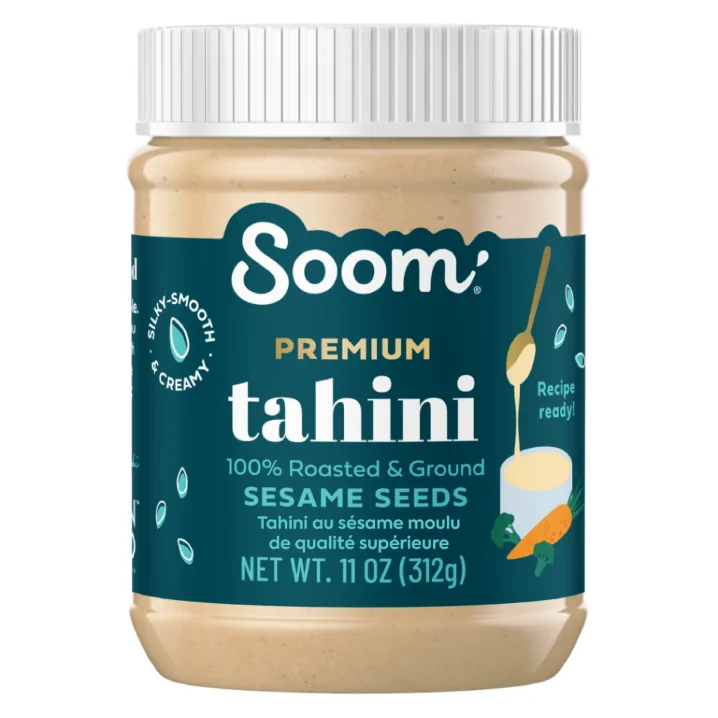 Front of Soom Foods Premium Pure Ground Sesame Tahini, 312g
