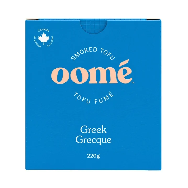 Oomé Smoked Tofu Greek Canada Front