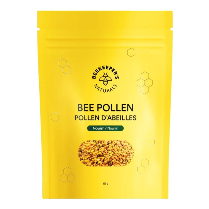 Beekeeper's Naturals 100% Raw Bee Pollen, 150g Front