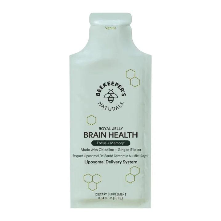 Front of Beekeeper's Naturals Royal Jelly - Brain Health Supplement - Liposomal Supplements - Liposomes - Liposomal Vitamins - Royal Jelly Supplement 