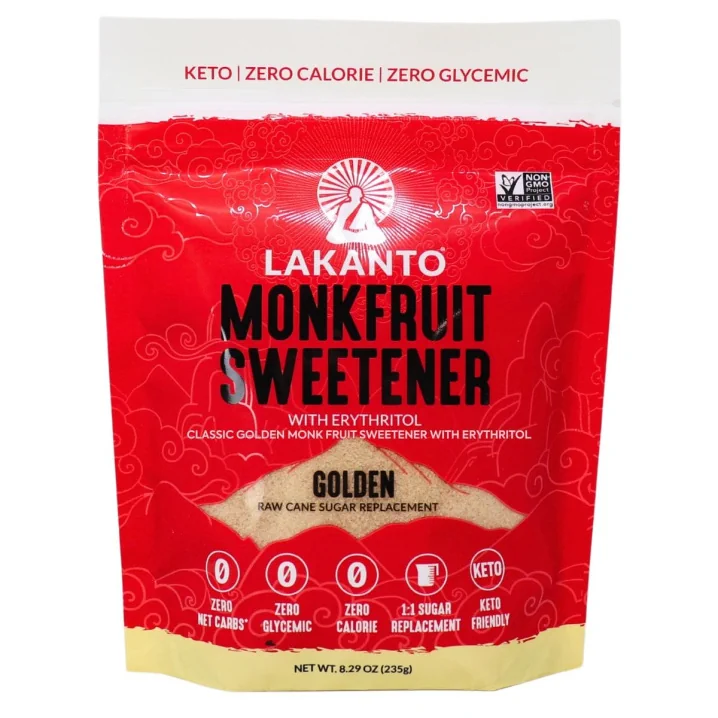 Front of Lakanto Golden Monkfruit Sweetener, 235g
