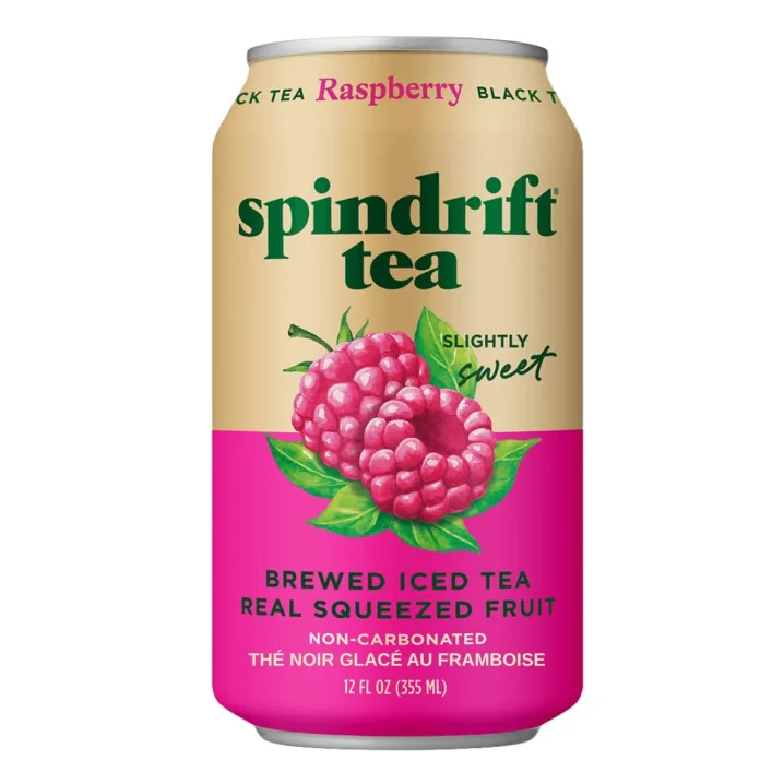 Spindrift Iced Tea Raspberry Black Tea Front of can