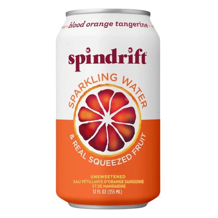 Front of Spindrift Sparkling Water - Spindrift Drink - Blood Orange Tangerine Sparkling Water