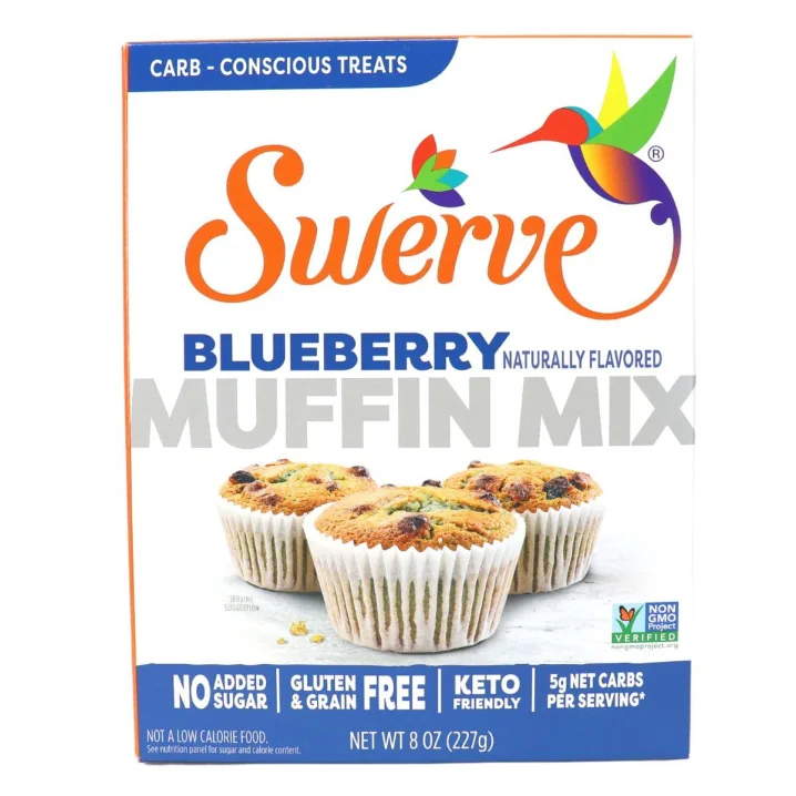 Front of Swerve Keto Muffin Mix Blueberry