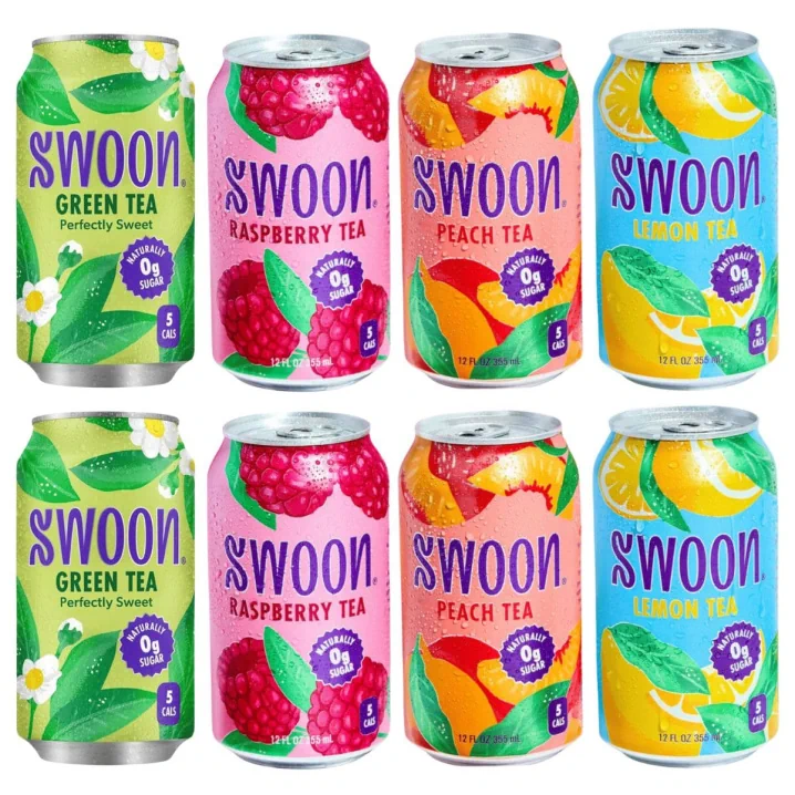 Swoon Zero Sugar Iced Tea Variety 8-Pack Canada Front