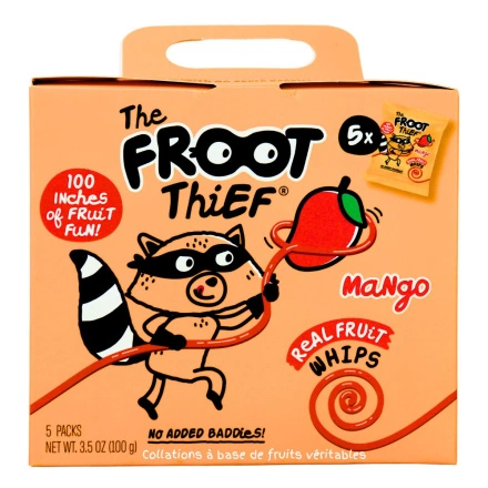 Front of The Froot Thief Real Fruit Whip Mango - The Froot Thief, Real Fruit Snacks, Fruit Snacks For Kids