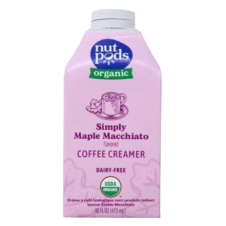 Nutpods Organic Dairy-Free Coffee Creamer Simply Maple Macchiato Front