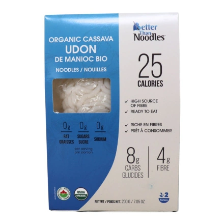 Meilleur que les nouilles Udon de cassava biologiques faibles en calories, 200g