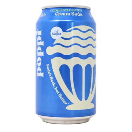 Poppi Prebiotic Soda Cream Soda Front
