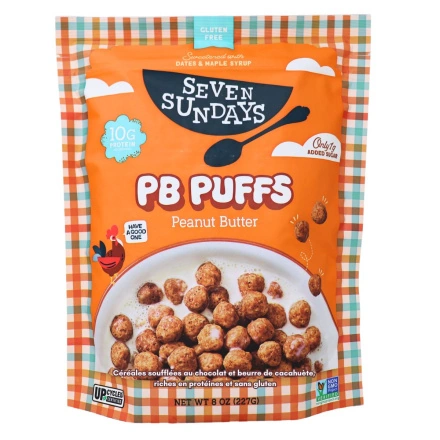 Seven Sundays Gluten-Free High-Protein Pb Puffs Peanut Butter Front