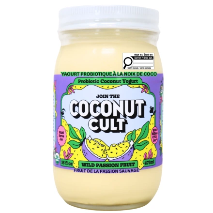 The Coconut Cult Probiotic Coconut Yogurt Wild Passion Fruit, 473mL
