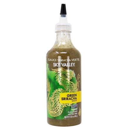 Sauce Sriracha Verte de la Vallée du Ciel, 489g
