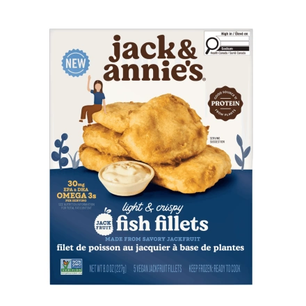 Jack & Annie’s Plant-Based Crispy Jackfruit Fish Filets Front