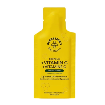 Front of Beekeeper's Naturals Propolis - Liposomal Vitamin C - Liposomal Supplement