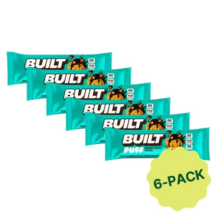 Built Bar Puffs Protein Bar Cookie Dough Chunk Front
