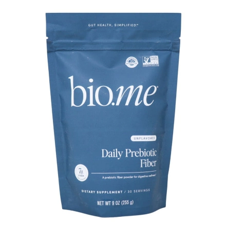 Bio.me Daily Prebiotic Fiber Powder Unflavoured, 255 g Front