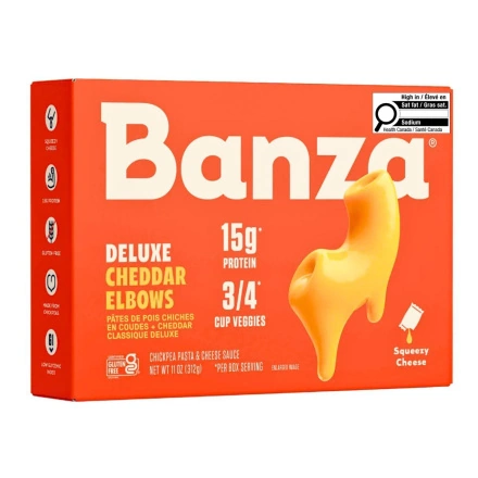 Front of Banza Mac And Cheese Chickpea Pasta Protein Mac And Cheese Gluten-Free Mac And Cheese
