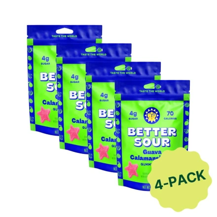 Better Sour Low Sugar Gummy Stars Guava Calamansi Lime Canada Pack