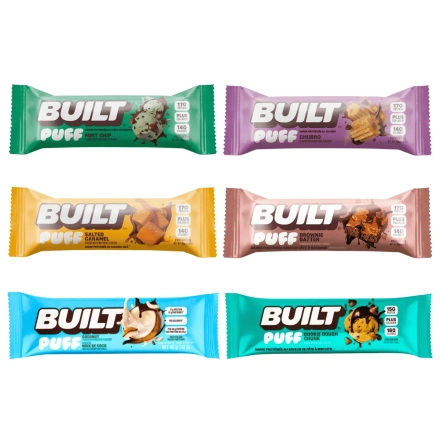 Built Bar Puffs Protein Bar Variety Pack Front