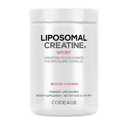 Codeage Liposomal Sport Creatine Monohydrate Phospholipid Complex Unflavoured Front