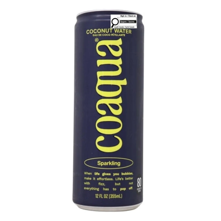 CoAqua Coconut Water Sparkling Front