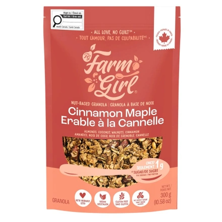 Farm Girl Grain-Free Granola Cinnamon Maple Front