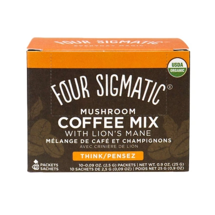 Mélange de café biologique aux champignons Four Sigmatic avec lion's mane Think - 10 sachets