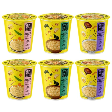 Immi Keto High Protein Ramen Cup Variety 6-Pack Canada Front