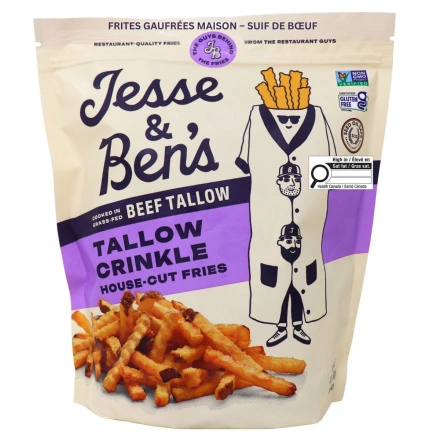 Jesse & Ben’s No Seed Oil Fries Crinkle Cut Front of bag