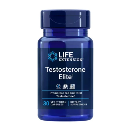 Life Extension Testosterone Elite, 30 Vegetarian Capsules Front