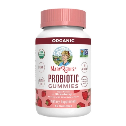 Mary Ruth’s Organic Probiotic Gummies, 60 Gummies Front
