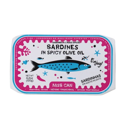 Miss Can Sardines in Spicy Oil Front