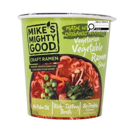 Mike’s Mighty Good Vegan Vegetable Ramen Soup Front