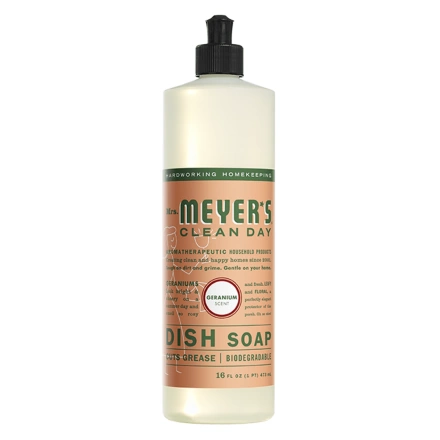 Mrs. Meyer's Dish Soap Geranium, 473 mL