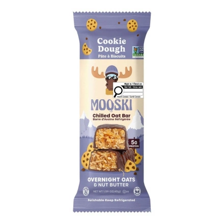 Mooski Chilled Oat Bar Cookie Dough Canada Front