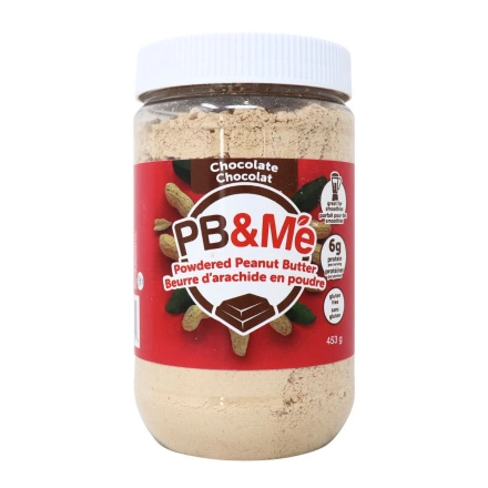 PB&Me Powdered Peanut Butter Chocolate Front of jar