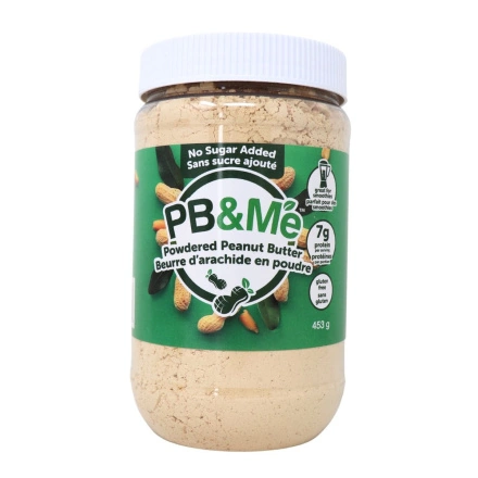 PB&Me Powdered Peanut Butter No Sugar Added Front of jar