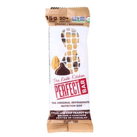 Front of Perfect Bar Protein Bar Chocolate Chip Peanut Butter