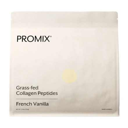 PROMIX Grass-Fed Collagen Peptides French Vanilla, 1.13 kg Front