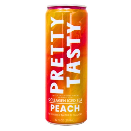 Front of Collagen Tea, Drink Collagen, Pretty Tasty Collagen Iced Tea