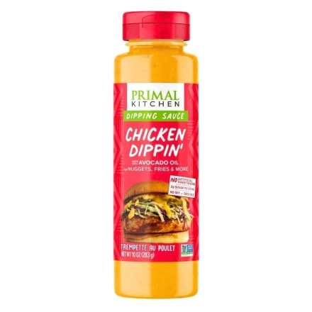 Front of Primal Kitchen Dipping Sauce With Avocado Oil Chicken Dippin’ - Dipping Sauce For Chicken - Chicken Dip Sauce - Chicken Fingers Sauce