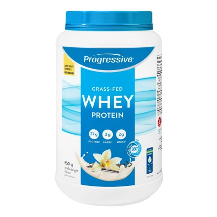 Front of Progressive Grass Fed Whey Protein Vanilla Delight - Vanilla Whey Protein - Keto Whey Protein - Progressive Protein Powder