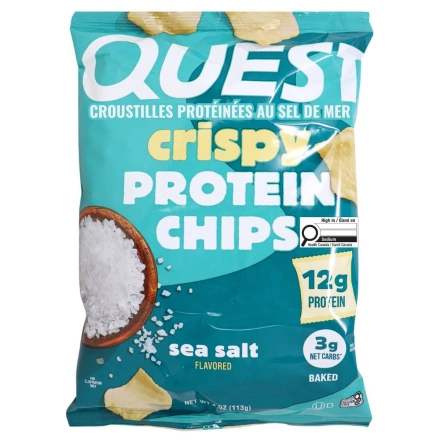 Quest Crispy Protein Chips Sea Salt Front