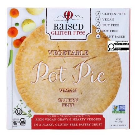 Raised Gluten-Free Vegetable Pot Pie Front